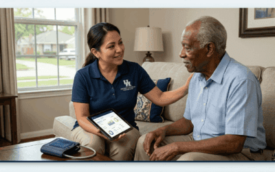 HealthCare Worker with Patient at home